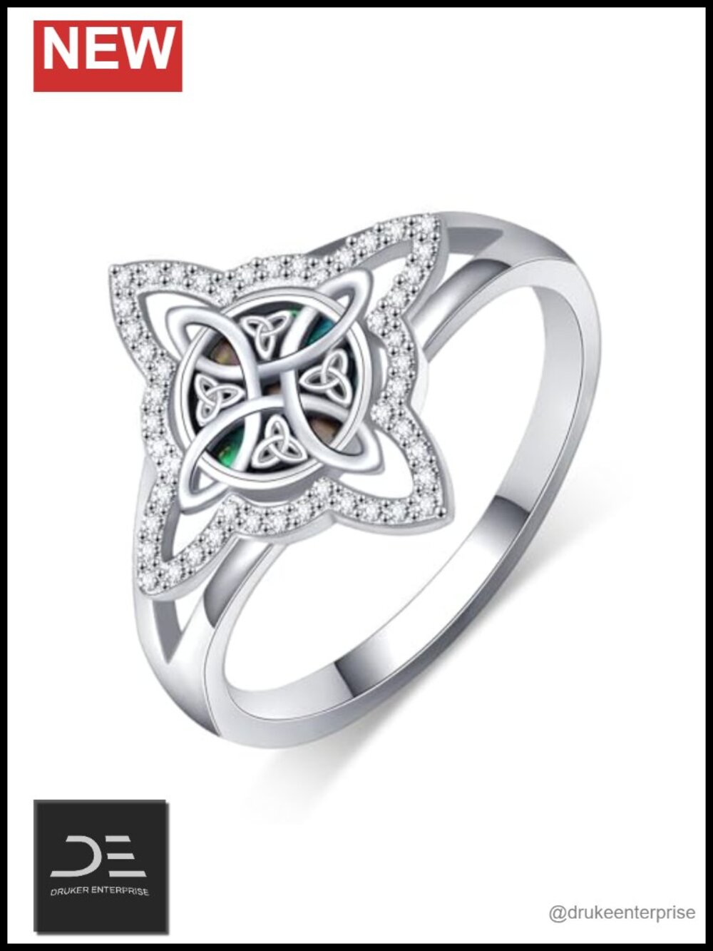 Witches Knot Ring 925 Sterling Silver Witch Jewelry Gift for Women